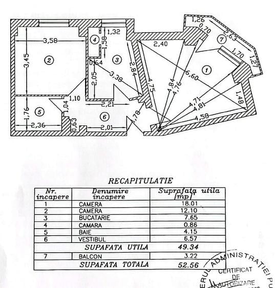 Vanzare apartament 2 camere, Sos. Panduri, etaj 6, cemtrala, vedere stradala - 4