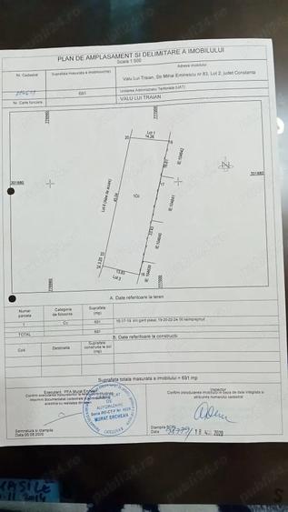 Teren de 345 mp, în Valu lui Traian