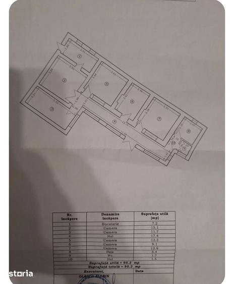 Casă cu 5 camere cu Teren 211 Mp în Brătianu