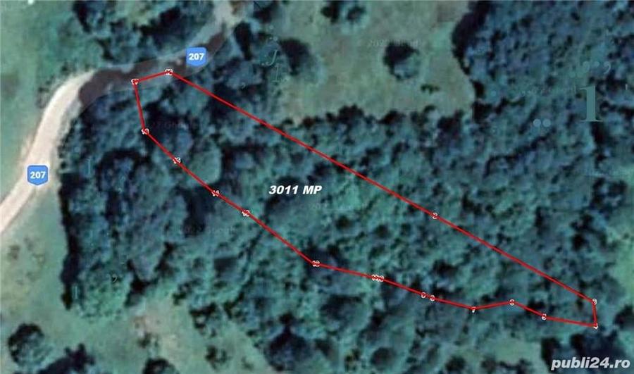 Teren de 3011 mp, în Plai