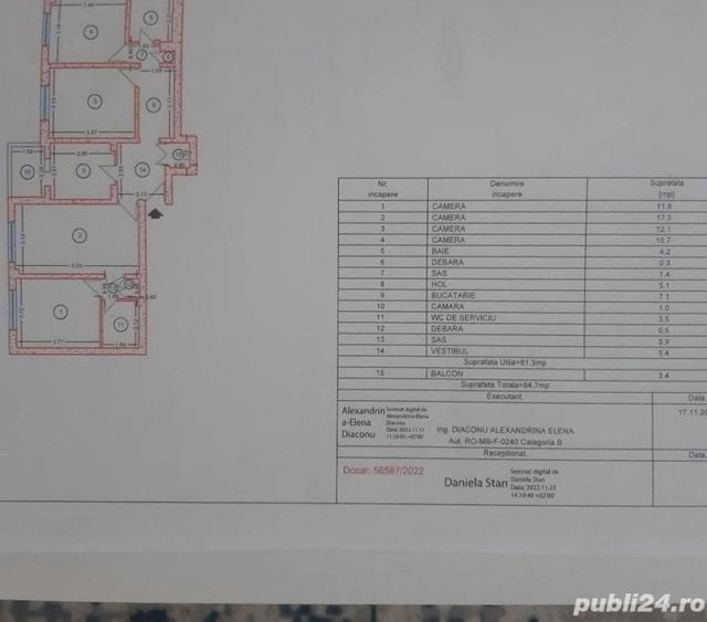 Apartament -4 camere -decomandat-Zona Rahova-Petre Ispirescu - 9