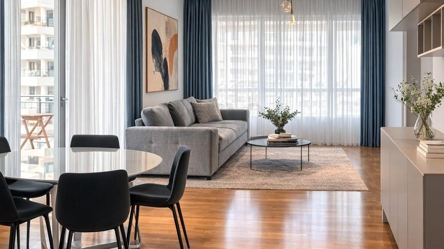 REA1028500 Apartament de 2 camere cu vedere la parc - 1