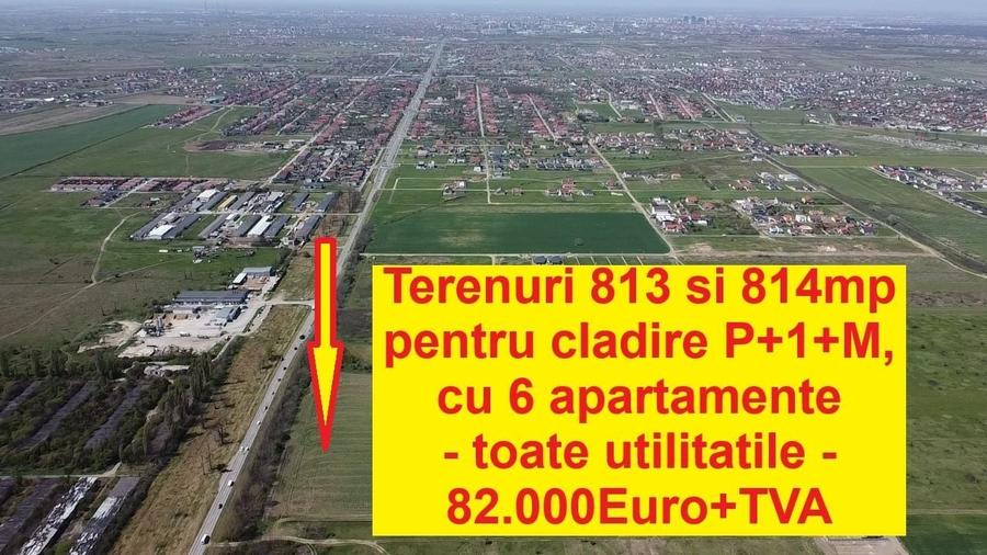 Mosnita Noua - teren pentru constructie 6apartamente - toate utilitatile - 1