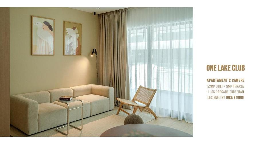 ONE Lake Club, 2 camere lux, parter inalt, terasa, prima închiriere - 4