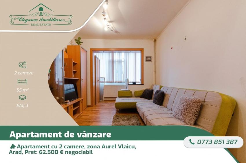 Apartament cu 2 camere, zona Aurel Vlaicu, Arad - 1