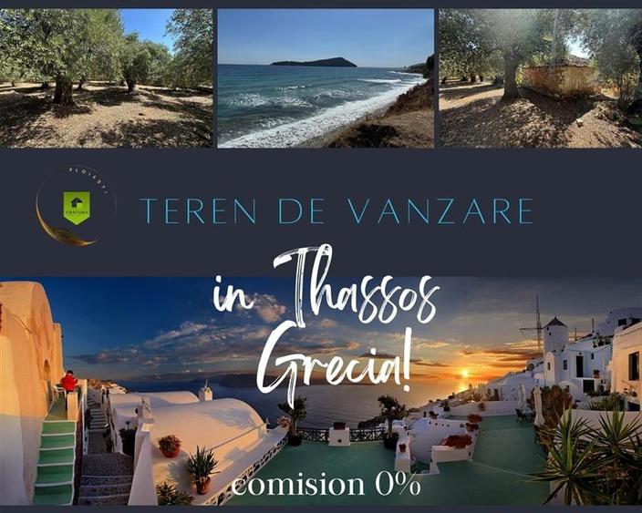 Teren intravilan pe insula Thassos, aproape de plaja salbatica - 1