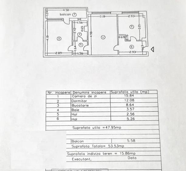 Etaj 1 - Apartament 2 camere, confort 1 Hipodrom, suprafata 53mp. - 5