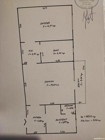 Vand apartament 2 camere, cart Gheorgheni - 2