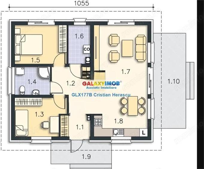 Parc Samurcasi Crevedia 3 camere 2 bai 85 mputili 400 mp teren - 20