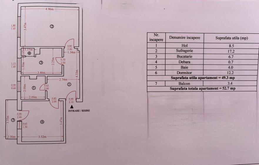 APARTAMENT 2 CAMERE, ZONĂ CENTRALĂ – TRIBUNALUL VECHI, 61.000 EURO - 12