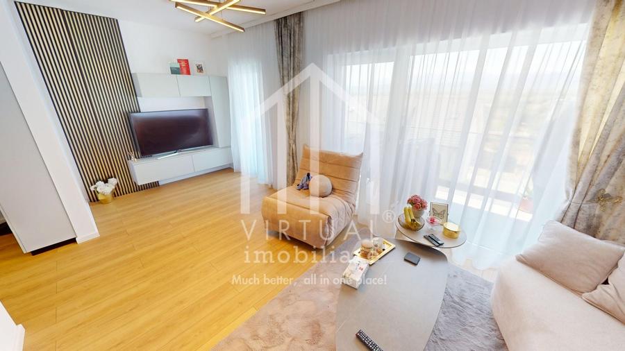 Ap cu 2 camere, 54mp utili, balcon, mobila, parcare, Cristian - 4