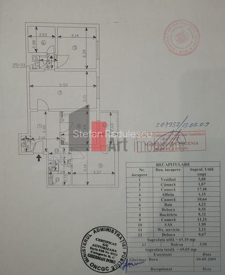 Apartament cu 3 camere semidecomandat în Chișinau Apartament cu 3 camere semidecomandat în Chișinau