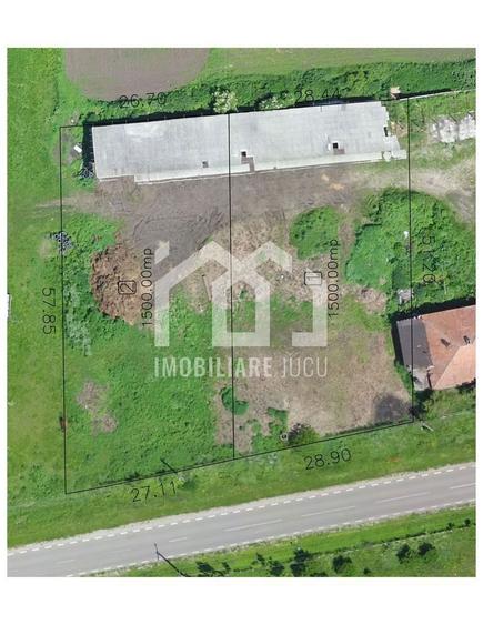 Teren 3000 mp Jucu de Sus | 4 case | utilitati | drum judetean | 60/m - 6