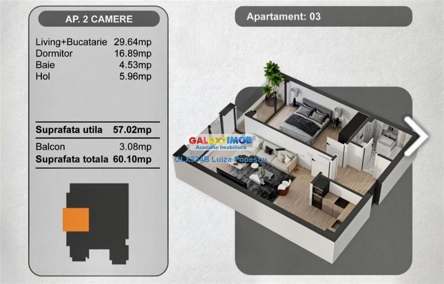 Apartament 2 camere 13 SEPTEMBRIE-ZONA MARRIOTT | PARCARE INCLUSA - 11
