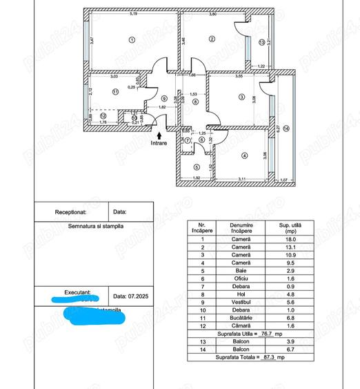 Ap. 4 camere decomandat 87 mp Lidl Teius Sect 5 Ap. 4 camere decomandat 87 mp Lidl Teius Sect 5
