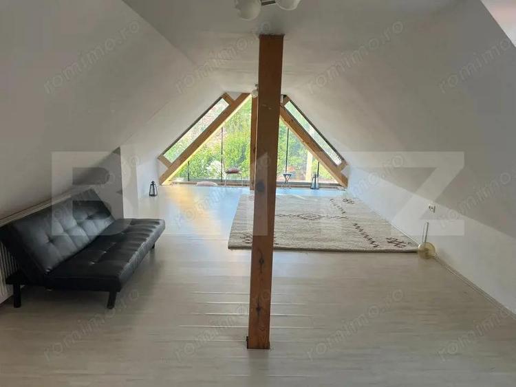 Mansarda de inchiriat 2 camere, 65 mp, ideala pentru locuit sau birou, Budiu - 1