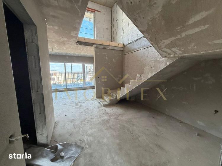 Apartament semifinisat 2 camere , 60mp, terasa, zona Sopor - 6