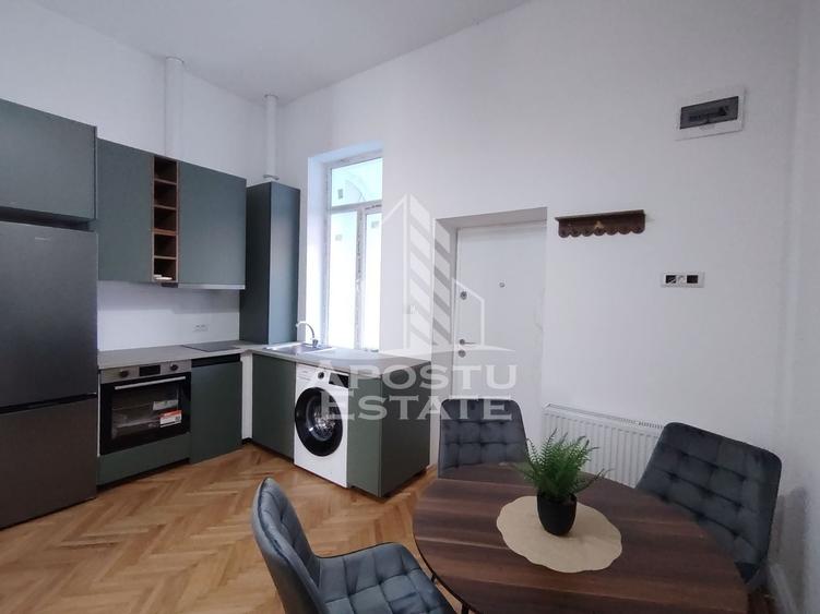 Apartament cu 2 camere nedecomandat, mobilat în Elisabetin