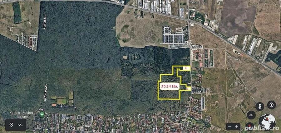 Pipera - padurea Baneasa, 352400 mp. teren pentru investitie extraordinara - 3