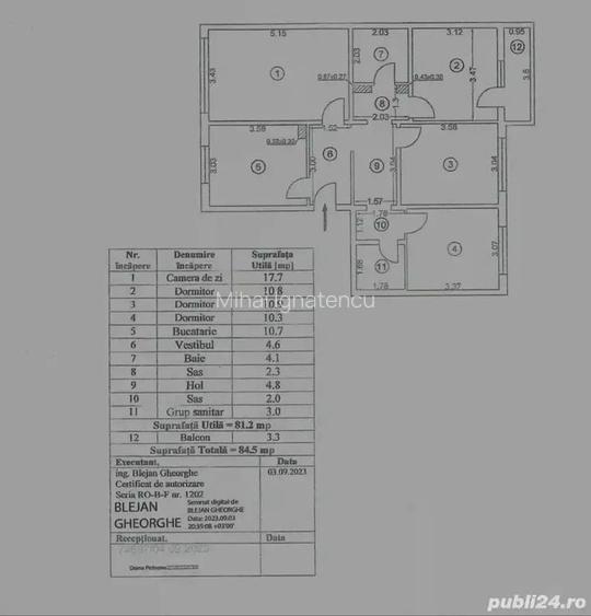 Apartament 4 camere zona Berceni B1