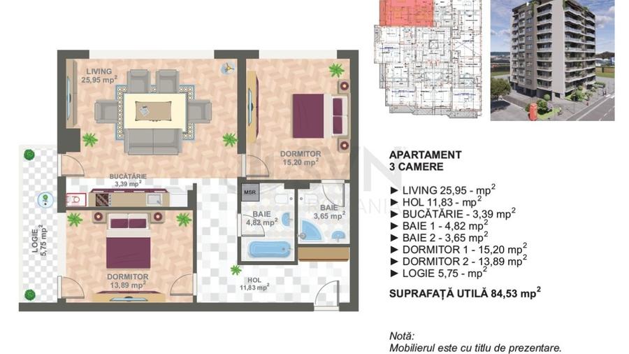 REA1024202 Dezvoltator Marriott 3 Camere Imobil Nou - 3