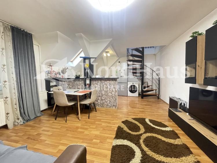 DE VANZARE APARTAMENT TIP MANSARDA | UTILAT | MOBILAT | VASILE AARON - 1