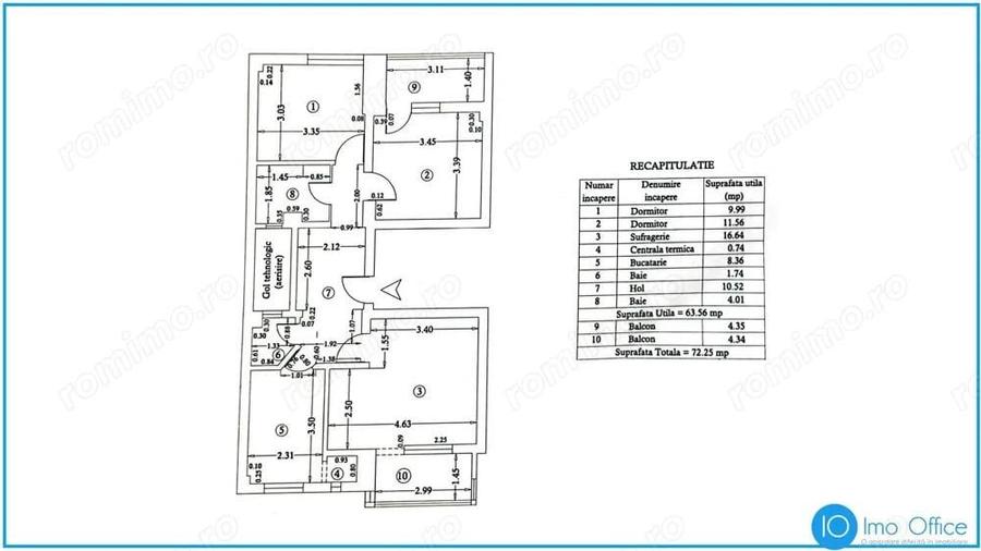 APARTAMENT 3 CAMERE, AMENAJAT MODERN - 14