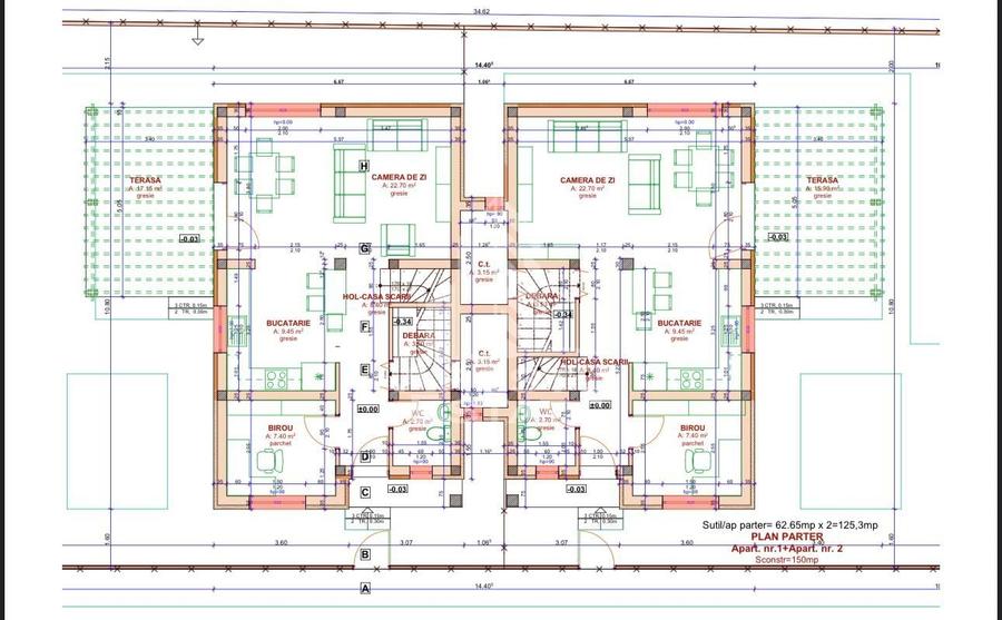2 unitati de Duplex | 5 camere | 120mp | Teren 250 | Chisoda - 16