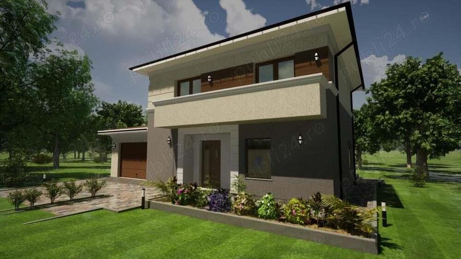 Oras Baia Sprie (zona spre Unguras) casa noua pe parter, semifinisata, s.u. = 200 mp, teren 860 mp - 5