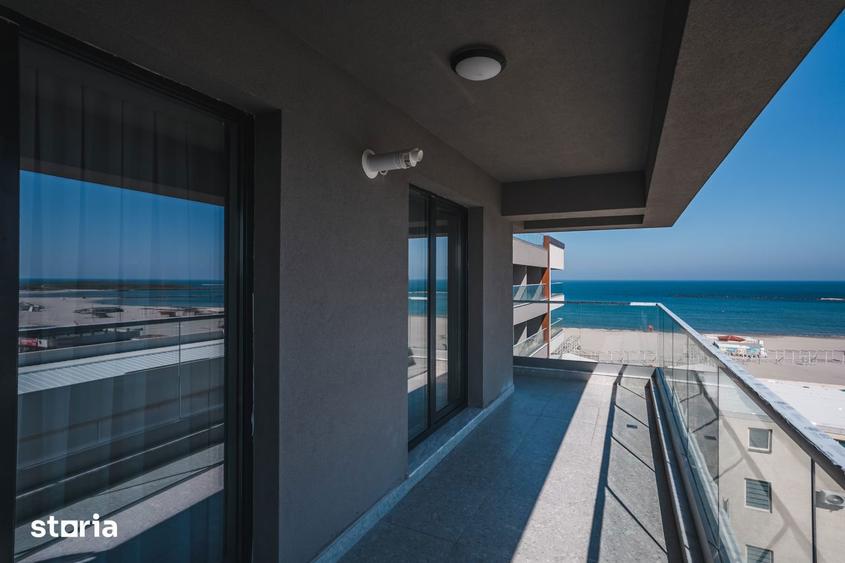 STUDIO CU DORMITOR SEPARAT COMPLET MOBILAT LUX - SOLID SEA VIEW PERLA - 16