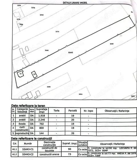 Casa de vanzare in Caline?ti, jud Boto?ani - 5800 mp teren - 3