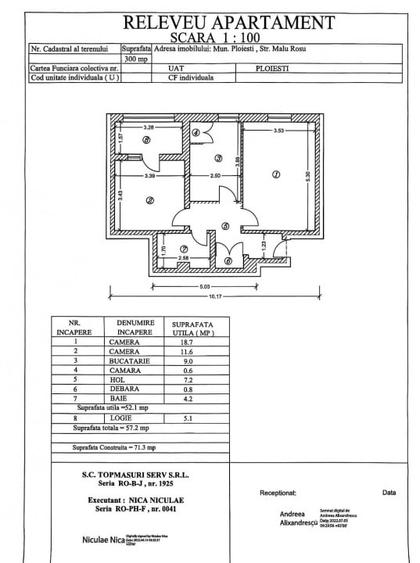 Ap 2 cam, cf 1A dec, etaj 2/4, Malu Rosu - 1