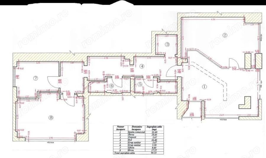 Zona Dorobanti sp 94 mp vitrina 10 ml vizibiliate buna - 1