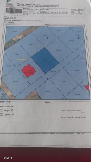 Teren Straulesti Nord, lac, metrou, sector 1 - 3