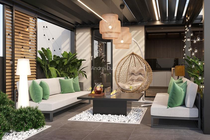 Apartament 4 camere-220 mp-Penthouse-Ansamblu Rezidential Finalizat-2 min Metrou