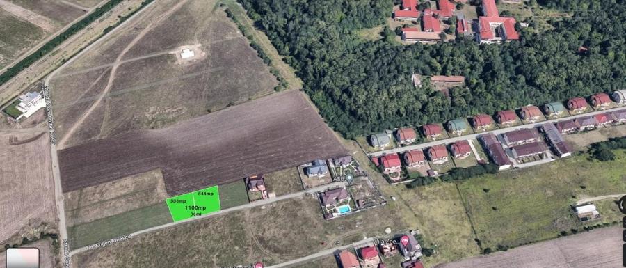 Teren intrav. 1213mp ,(556m+544m utili)+drum,asfalt,36ml desch.zona Ana Aslan - 3