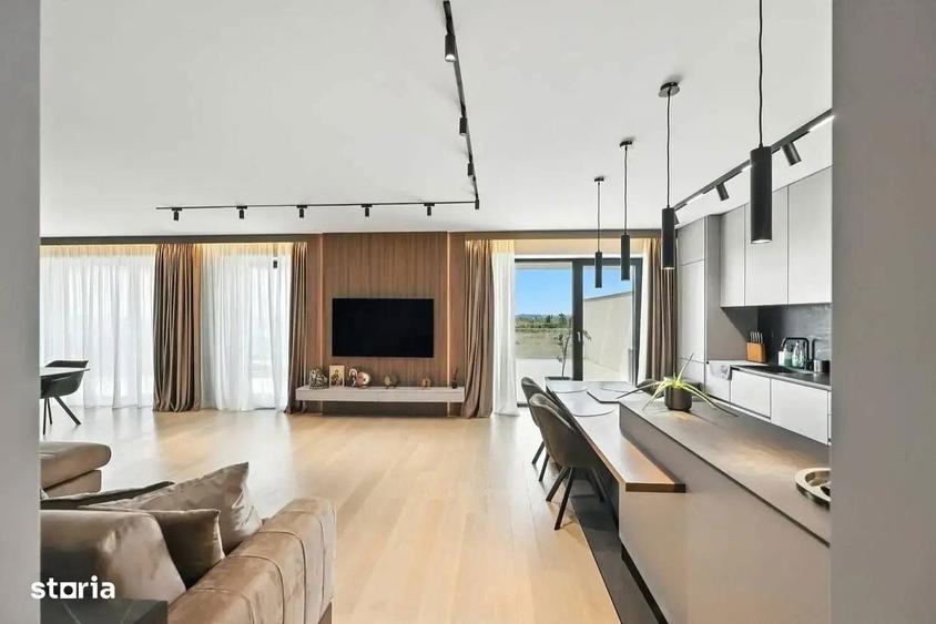 Penthouse 3 camere cu rooftop gata de mutat! 2 bai+dressing - 1