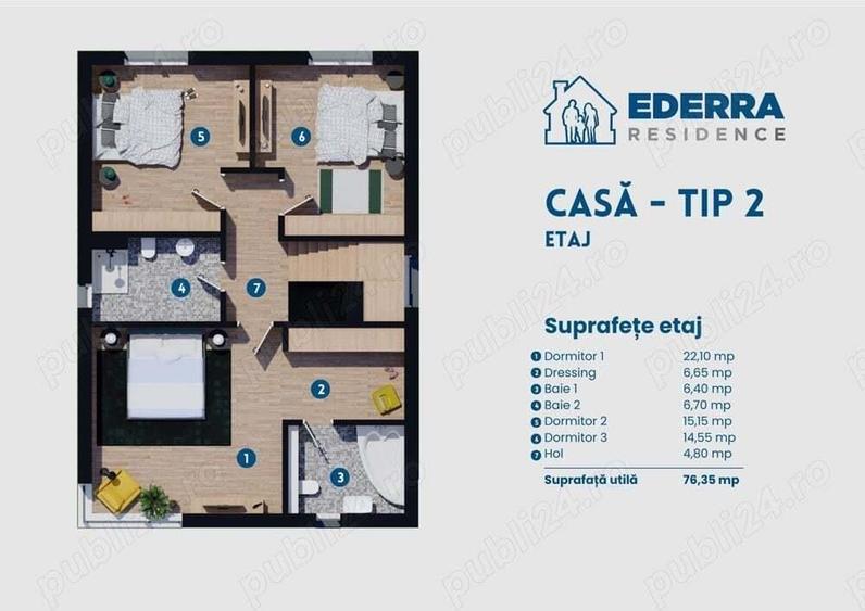 Dobroesti,Ilfov,Fundeni,vila individuala,3dormitoare+birou,direct dezvoltator - 6