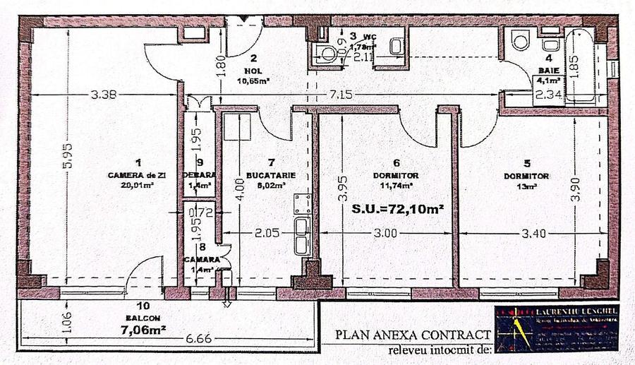 3 camere în Scriitorilor – spațiu generos, poziție excelentă, potențial ridicat - 3
