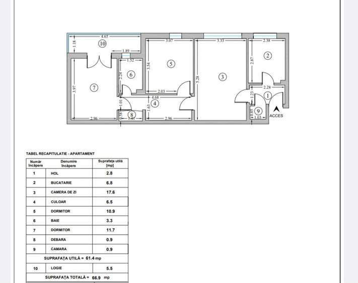 Apartament cu 3 camere de vanzare in zona Titan,metrou,Parc IOR - 19
