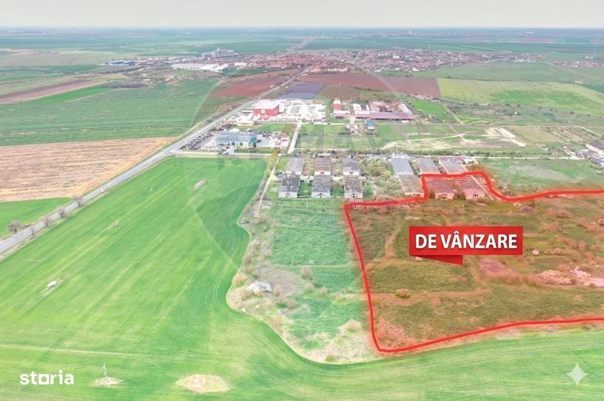 Teren intravilan 3.2 ha | Ortisoara | Zona industriala/agrozootehnica - 3