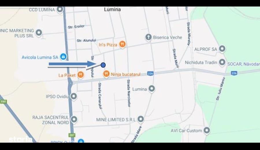 Teren investitie Lumina - 3000 mp, Deschidere 46 m, Toate utilitatile - 1