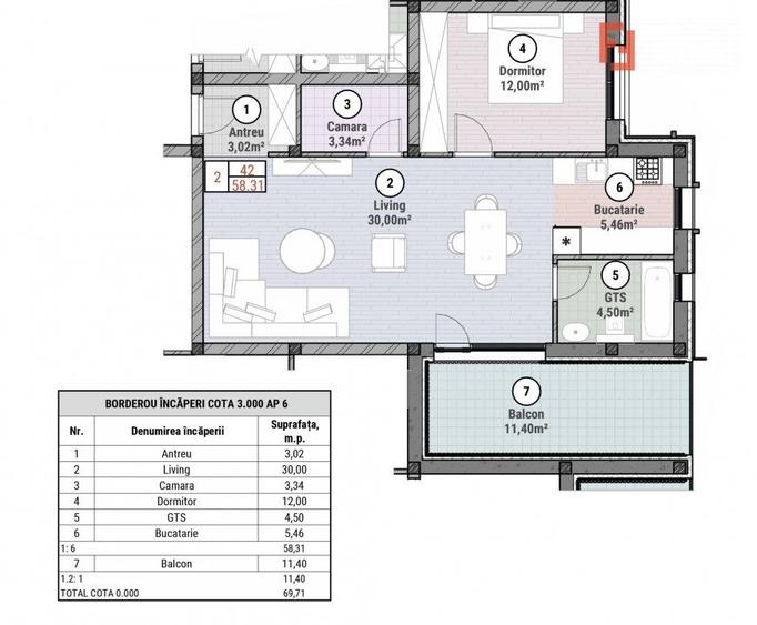 COMISION 0% Apartament cu 2 camere de 53 mp - Mosnita - Oportunitate - 9