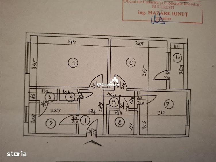 Apartament cu 3 camere decomandat în Dristor