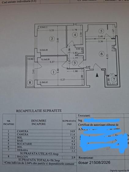 Apartament cu 2 camere decomandat în Moșilor