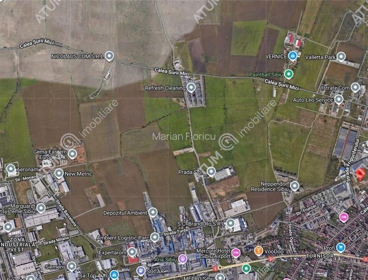 Teren intravilan 15194 mp de vanzare in Sibiu zona Calea Surii Mici