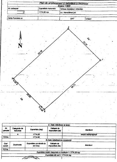 Loc de casa in Manastireni - 1