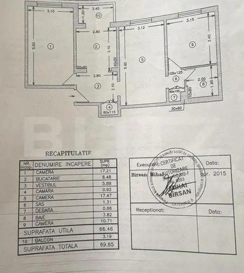 Apartament 3 camere, 69 mp - Buzoieni - Piata Rahova - 6