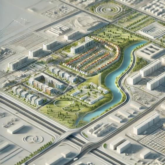 AX1133 Teren pentru dezvoltare imobiliara, blocuri,duplexuri si case individuale - 3