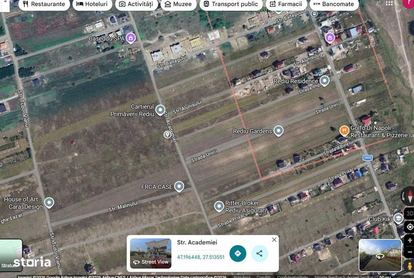 Teren 540 mp intravilan Rediu,Str.Academiei - 3